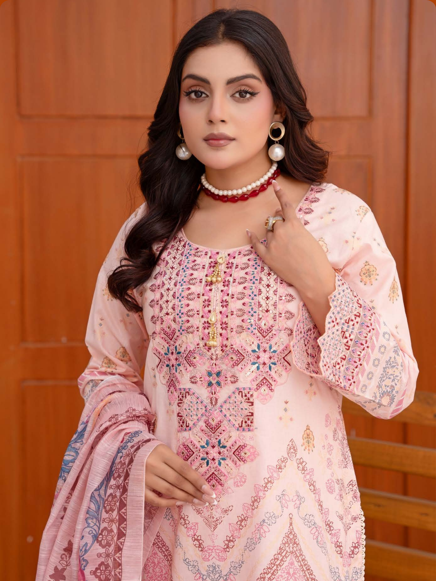 3-Piece Embroidered Lawn Suit