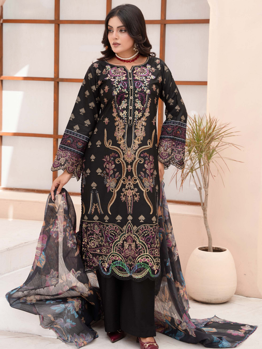 Embroidered Chiffon Outfit