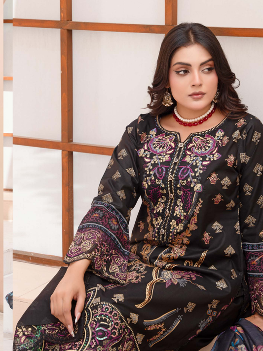 Embroidered Chiffon Outfit