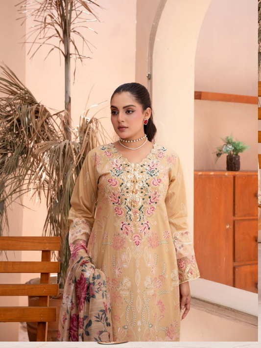 3-Piece Embroidered Suit