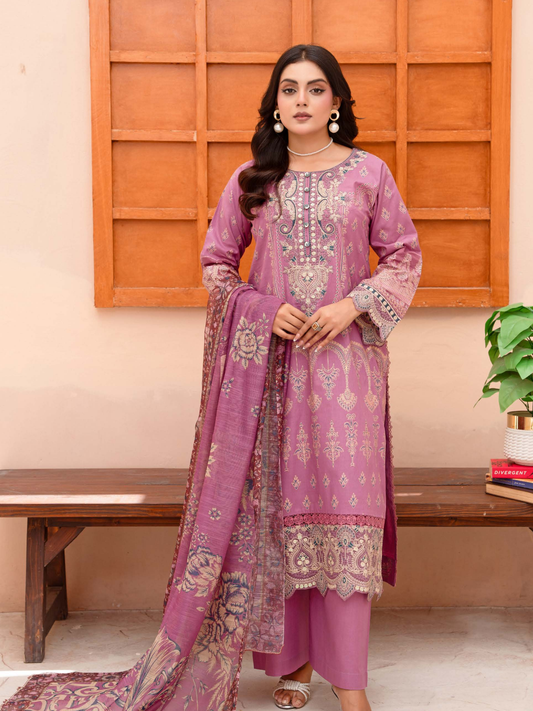 Embroidered 3-Piece Suit